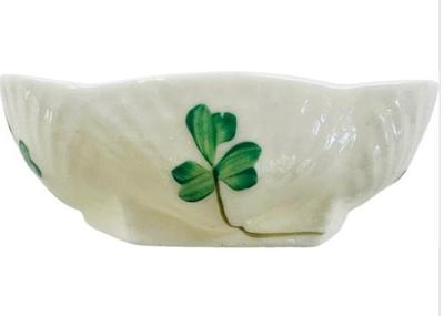 Sale Photo Thumbnail #109: Irish Belleek Shamrock Salt Cellar - Signed