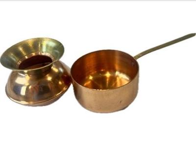 Sale Photo Thumbnail #118: Miniature Copper & Brass Pots