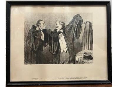 Sale Photo Thumbnail #47: Honor Daumier Lithograph 1847 (1 Of 7)