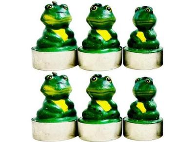 Sale Photo Thumbnail #182: Wax Frog Votives - Signed "Dept 56"