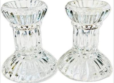 Sale Photo Thumbnail #56: Glass Candle Holders With Gift Box & Original Tags