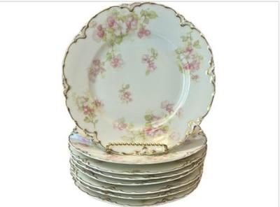 Sale Photo Thumbnail #72: Antique Haviland Limoges Porcelain 7.5" Plates - Signed "Theodore Haviland - Limoges France"