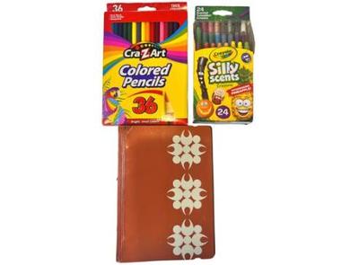Sale Photo Thumbnail #159: Colored Pencils, Scented Crayons, & Small Journal