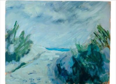 Sale Photo Thumbnail #42: Original Hand-Painted Acrylic On Board - Attributed To Britt Bair