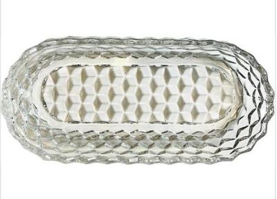 Sale Photo Thumbnail #57: Fostoria Glass Relish Serving Bowl - Cube Pattern