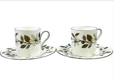 Sale Photo Thumbnail #90: Wedgwood Porcelain Demitasse Cups & Saucers - Set Of Two - Beaconsfield Pattern - Signed