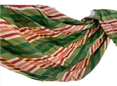 Sale Photo Thumbnail #167: 12ft Long Valance - Striped Fabric - Red, Green, Cream