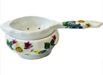 Sale Photo Thumbnail #99: Cordon Bleu Porcelain Tea Strainer - Signed "Cordon Bleu"
