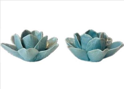 Sale Photo Thumbnail #111: Porcelain Lotus Tea Light Holders