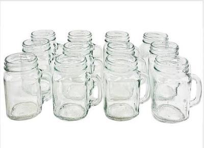Sale Photo Thumbnail #62: 16 Ounce Mason Jars Glassware (12)
