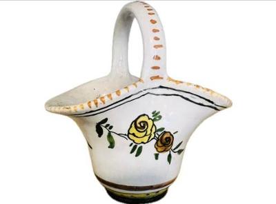 Sale Photo Thumbnail #124: Hand Made & Hand Painted Pottery Basket