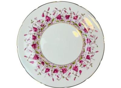Sale Photo Thumbnail #78: English Coalport Porcelain 8.75" Plate - Signed "Coalport Harebell - Made In England"