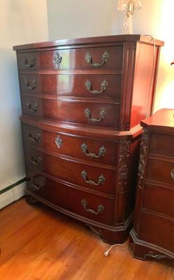 Quality mahogany bedroom furniture.