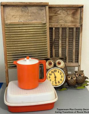 Tupperware plus country decor