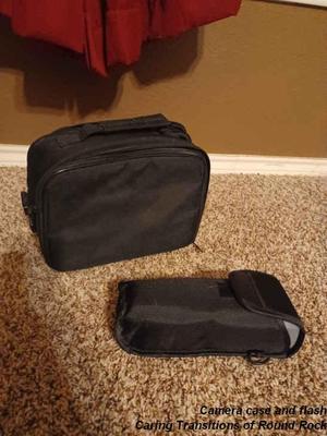 Camera case and flash