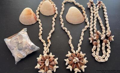 Hawaiian shell necklaces and more shells