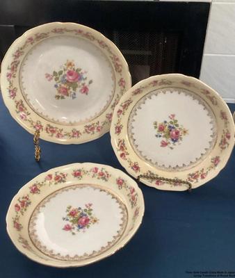 Three gold castile china made in japan