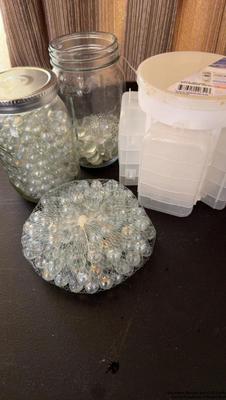 Decorative marbles and craft caddy