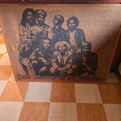 Sale Photo Thumbnail #171: Marley & the Waillers done on Burlap Framed