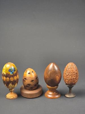 wooden eggs