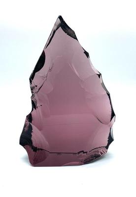 Sale Photo Thumbnail #10: Baccarat  amethyst Iceberg sculpture, ht. 14”