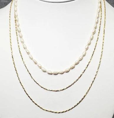 14k gold chains fresh water pearls