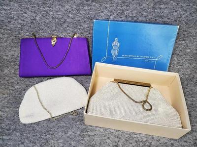Beaded clutch evening bags whiting & davisband others