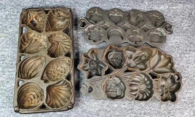John wright cast iron baking molds