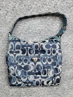 Coach chelsea denim signature hobo handbag