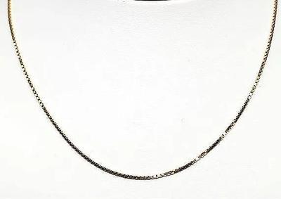 585 14k gold box chain