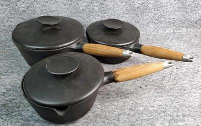 Copco cast iron saucepans