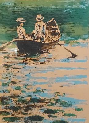 "COURTING" COLOR SERIGRAPH BY GARY HINTE