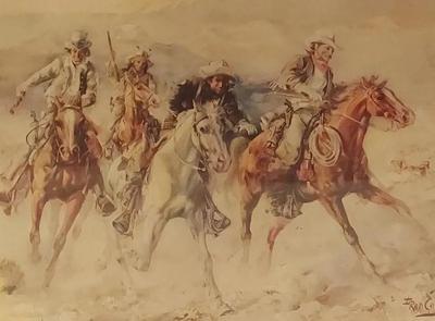 "ROUGH RIDERS" ESTAMPES BY FRED COWLESS