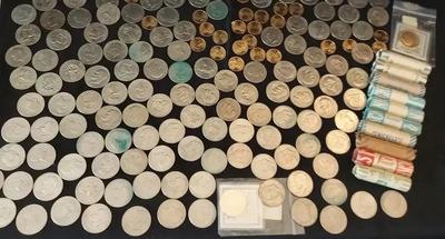 HUGE COLLECTION OF DOLLAR COINS AND NICKELS