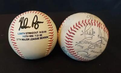 MACHINE-SIGNED BASEBALLS
