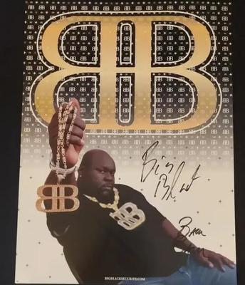CHRISTOPHER "BIG BLACK" BOYKIN AND "BAM BAM" SIGNED POSTER