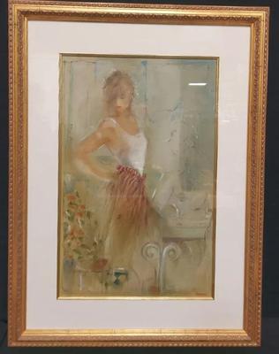 "STUDY OF DANCERS III" LIMITED EDITION LITHOGRAPH BY TREBY