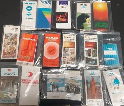 T - Z AIRLINE TIMETABLES COLLECTION 