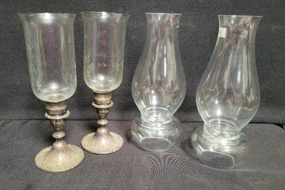 BEAUTIFUL HURRICANE CANDLESTICKS 