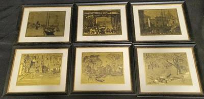 LIONEL BARRYMORE ETCHINGS 