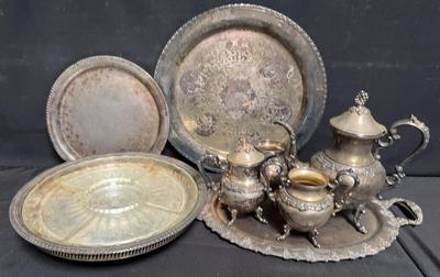 LOVELY SILVER PLATE SERVING DISHES