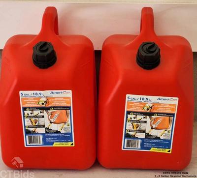 2 5 gallon gasoline containers 1