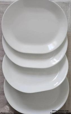 4 corelle platters white 1