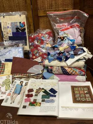 Quilt fabric all cotton quilt scraps unfinished ufoatms 1