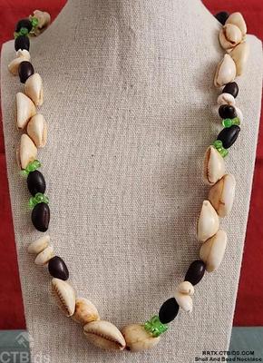 Shell and bead necklace 1