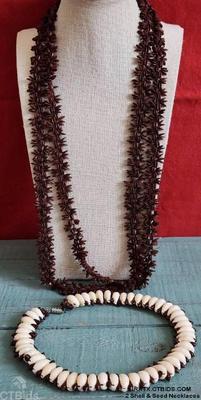 2 shell seed necklaces 1