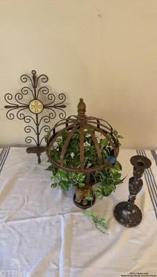 Metal candle stands and plant holder 1