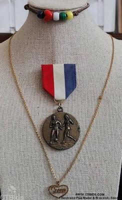 1 necklace plus medal bracelet soccer 1