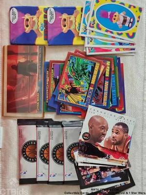Collectible cards basketball trolls marvel 1 star wars 1
