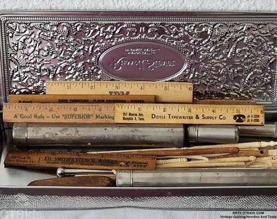 Vintage quilting needles and tools 1